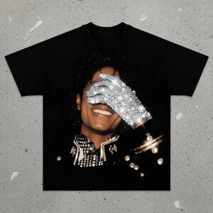 Michael Jackson Diamond Glove Graphic Tee | King of Pop Music Icon Shirt